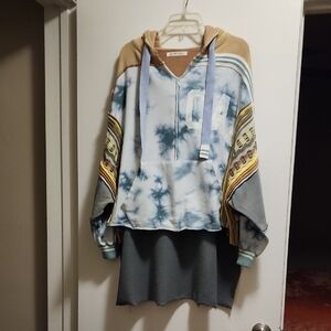 We The Free Knit Top in Tan and White